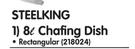 Steelking 8Ltr Chafing Dish Rectangular-Each