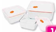 Bekker 3 Piece Glass Storage Set-Per Set