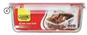 Addis Glass Container Rectangular-1.6Ltr Each