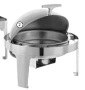 Steelking 6.8Ltr Chafing Dish Roll Top-Each