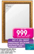 Framed Ornate Mirror-Each