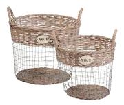 Accent Willow Wire Medium Storage Basket Each