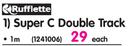 Rufflette Super C Double Track-1m Each