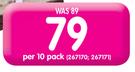 Calibri 10 Pack Face Cloth-Per 10 Pack