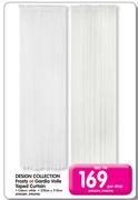 Design Collection Frosty Or Gardia Voile Taped Curtain-230cm x 218cm Per Drop