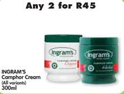 Ingram's Camphor Cream(All Variants)-2x300ml