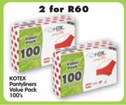 Kotex Pantyliners Value Pack-2x100's Pack