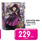 Ever After High Throne Doll Assorted-29cm Each