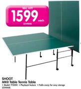 Shoot MKII Table Tennis Table TT2000
