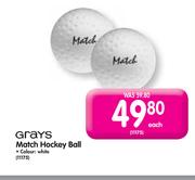 Grays Match Hockey White Ball-Each 