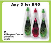 M All Purpose Cleaner(All Variants)-3x750ml