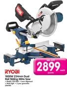Ryobi 1800W 254mm Dual Rail Sliding Mitre Saw CSS1800