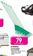 Academy 6 Pack Garden Fan Leaf Rake