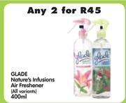 Glade Nature's Infusions Air Freshener(All Variants)-2x400ml