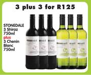Stonedale 3 Shiraz-750ml + 3 Chenin Blanc-750ml