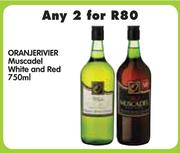  Oranjerivier Muscadel White And Red-2x750ml