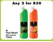 M Thick Bleach 2 x 750ML