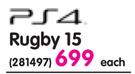 PS4 Rugby 15 Each