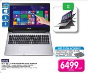 Asus 15.6" Flip Ci3/4GB/500GB/W8 Touch Notebook TP550LA