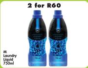 M Laundry Liquid-2 x 750ml