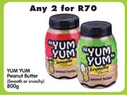 Yum Yum Peanut Butter(Smooth Or Crunchy)-2x800g