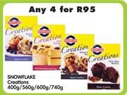 Snowflake Creations-4x400g/560g/600g/740g