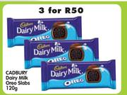 Cadbury Dairy Milk Oreo Slabs-3 x 120g