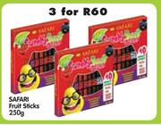 Safari Fruit Sticks-3 x 250g