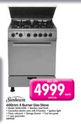 Sunbeam 600mm 4 Burner Gas Stove SGHE-600S