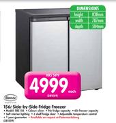 Swan 156Ltr Side-by-Side Fridge Freezer SBS156