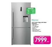 Hisense 610Ltr Combi Fridge with Water Dispenser H610BI-WD