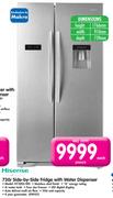 Hisense 730Ltr Side-by-Side Fridge with Water Dispenser H730SS-WD