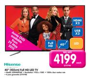 Hisense 40"(102cm) Full HD LED TV LEDN40D36P
