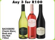Backsberg Chenin Blanc, Rose and Dry Red-3 x 750ml
