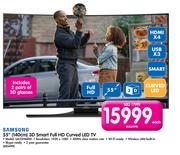 Samsung 55"(140cm) 3D Smart Full HD Curved LED TV UA55H6800