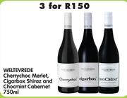 Weltevrede Cherrychoc Merlot, Cigarbox Shiraz and Chocmint Cabernet-3 x 750ml