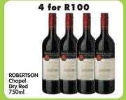 Robertsons Chapel Dry Red-4x750ml