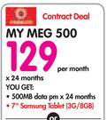 Samsung 7" Tab 3 Table (3G/8GB)-My Meg 500