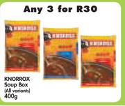 Knorrox Soup Box(All Variants)-3x400g