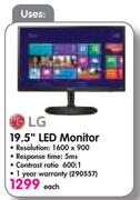 LG 19.5" LED Monitor