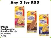 Bakers Good Morning Breakfast Biscuits (All Variants)-3 x 300g