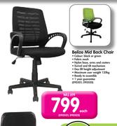 Belize Mid Back Chair-Each