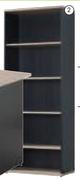 Sahara 5 Tier Bookcase-Each