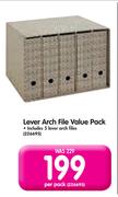 Lever Arch File Value Pack-Per Pack