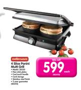 Mellerware 4 Slice Panini Multi Grill 28550