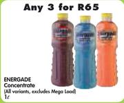 Energade Concentrate (All Variants, Excludes Mega Load)-3 x 1Ltr