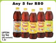 Lipton Ice Tea (All Variants)-5 x 1.5Ltr