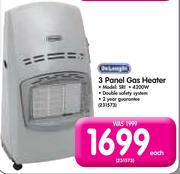 DeLonghi 3 Panel Gas Heater SRI