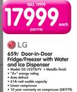 LG 659Ltr Door-in-Door Fridge/Freezer with Water and Ice Dispenser GC-J237SLYV