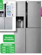 LG 659Ltr Door-in-Door Fridge/Freezer with Water and Ice Dispenser GC-J237SLYV